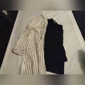 Jazzie Black and White Striped Top